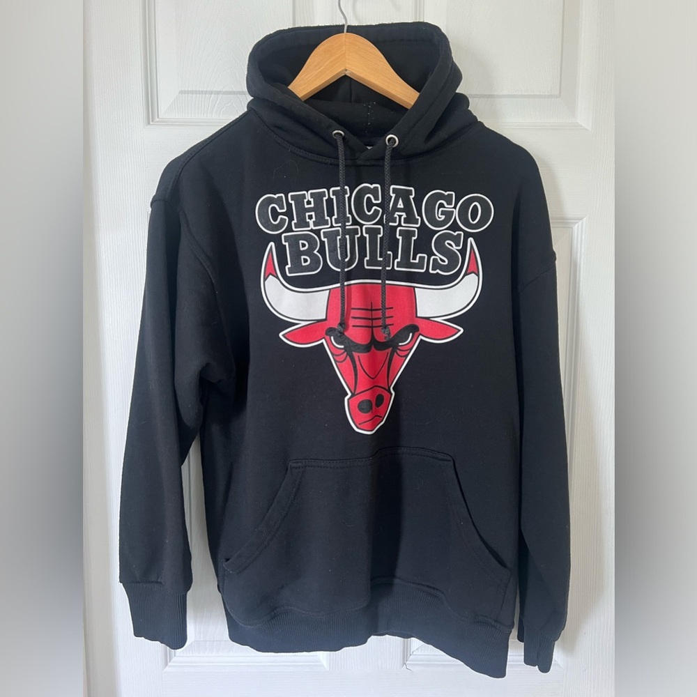 Chicago Bulls NBA Vintage Hoodie Small Adult Black